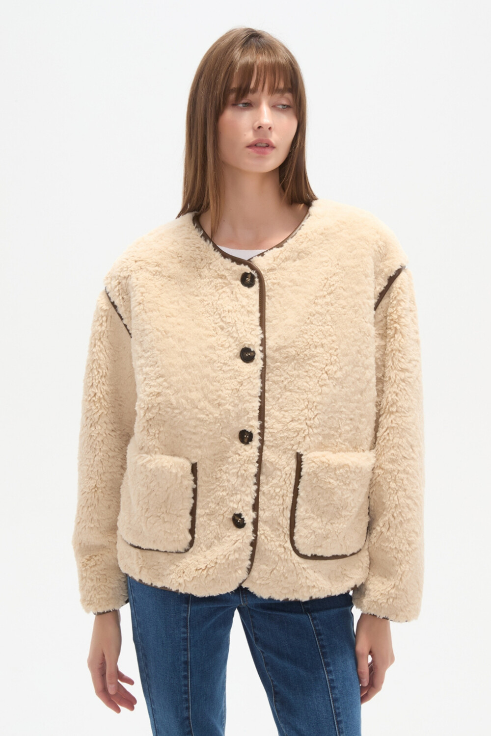 Campera Selenia Beige Claro
