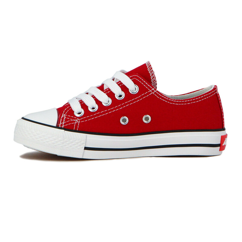 Austral Calzado Lona Casual Acordonado S/baja Rojo