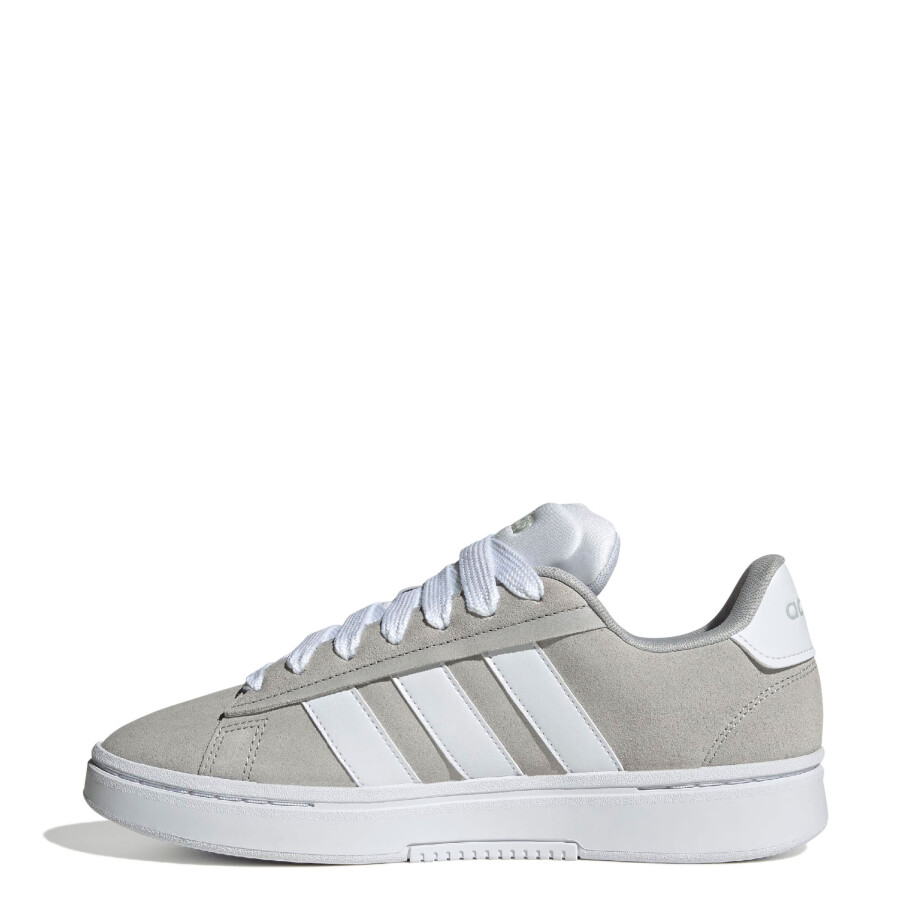 Championes de Hombre Adidas Grand Court Alpha Gris-Blanco