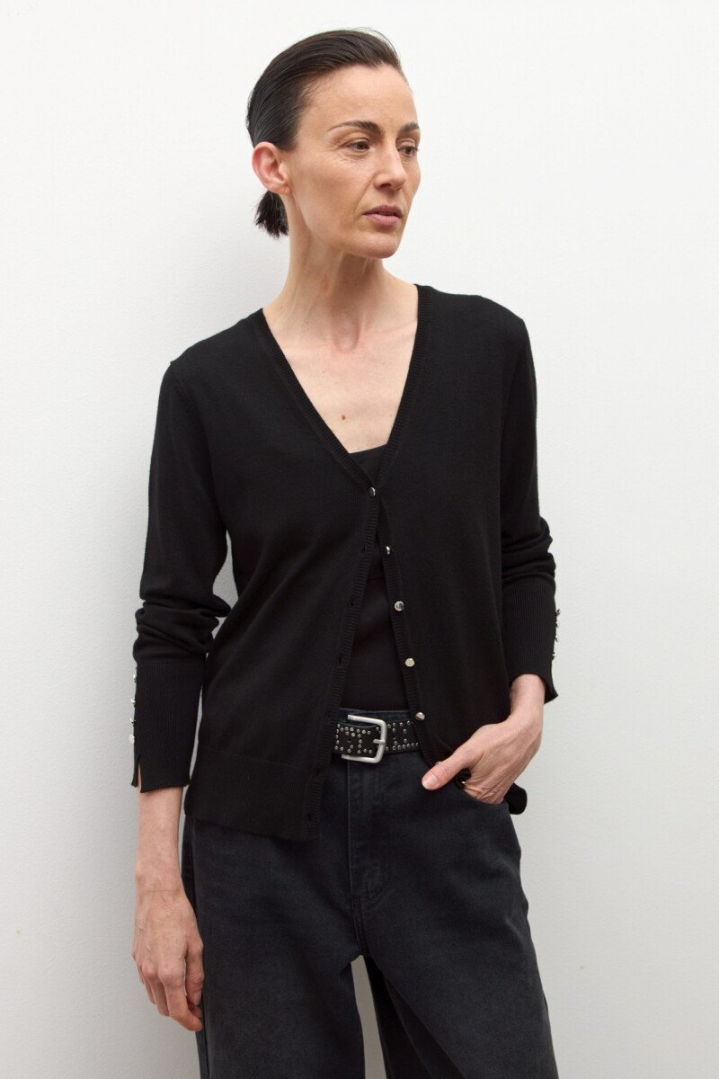 Cardigan básico - negro 