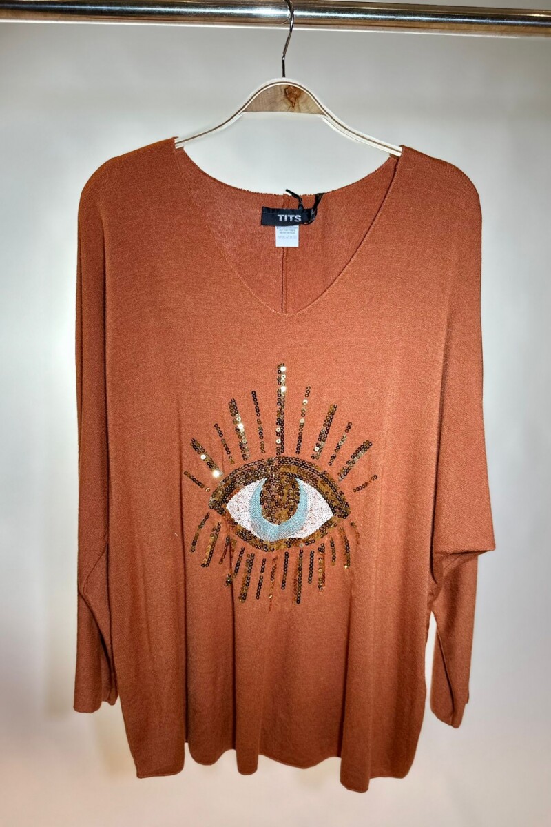 Sweater ojo brillos - Lacre 