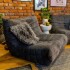 Sillón ComboHome Toggo 1 Cuerpo Lazy Sofa Puff Corderoy Gris 1