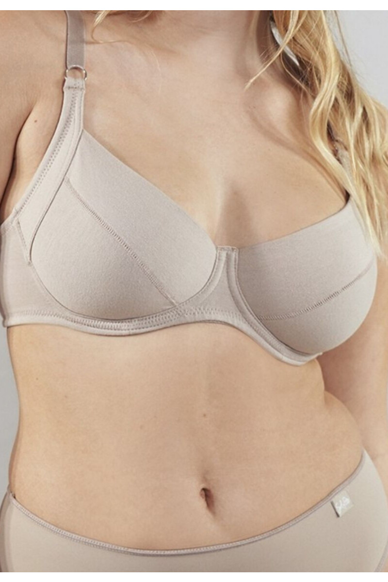 SOUTIEN ALGODÓN CON ARO PARA BUSTO GRANDE NUDE