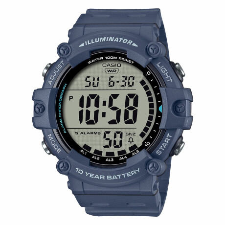RELOJ CASIO DEPORTIVO RESINA AZUL 0