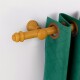 Barrote cortina de metal 2 m + 2 Soportes MARRON CLARO