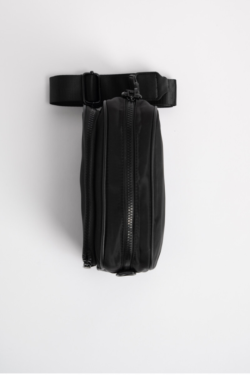 Bandolera beige Negro