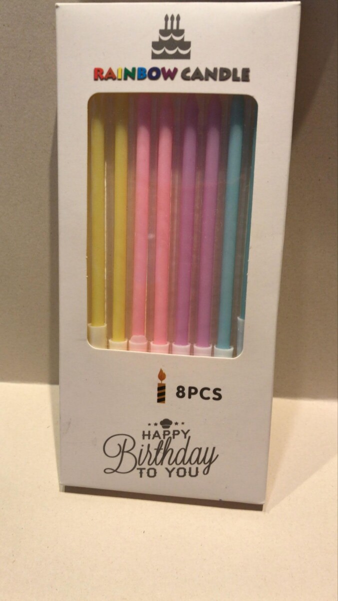 VELAS COLOR PASTEL 