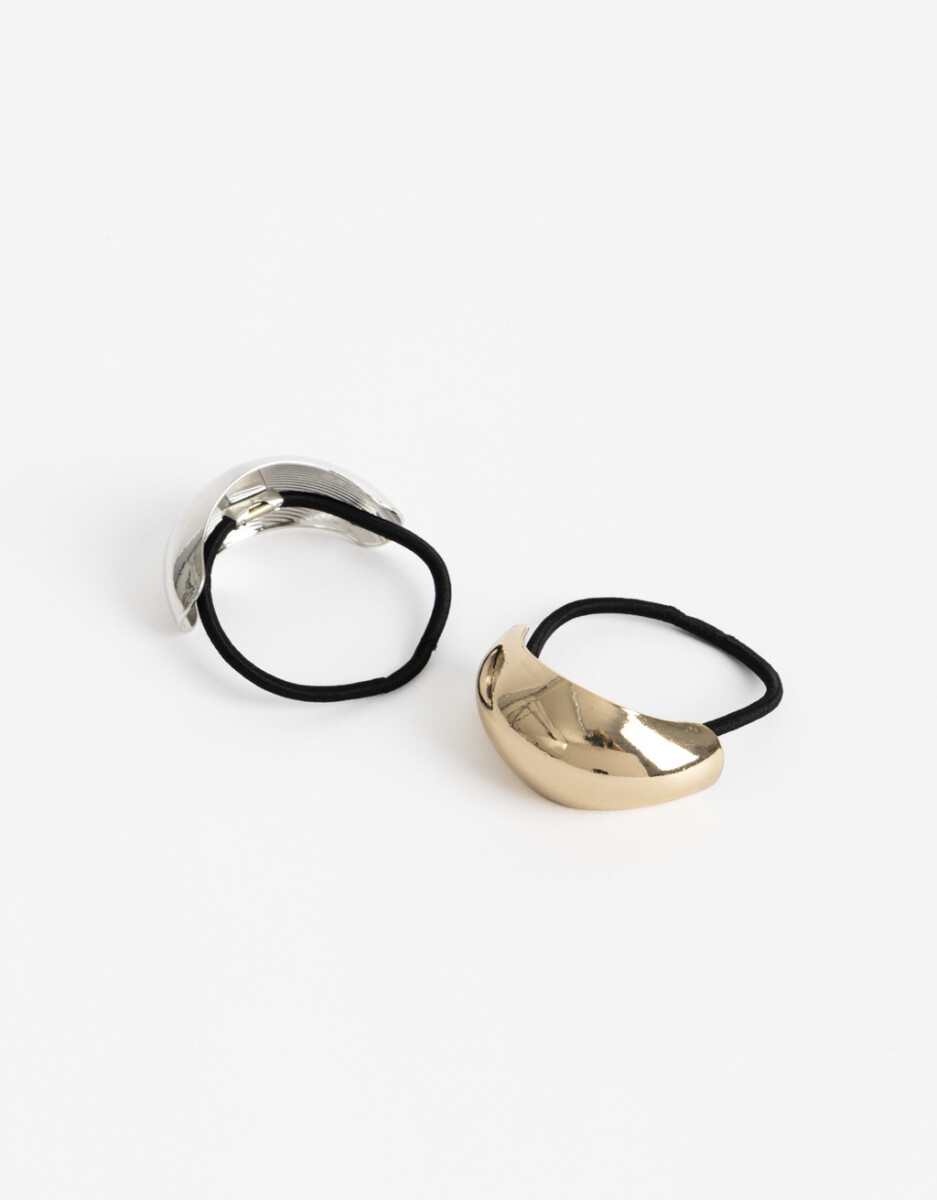 Set De 2 Mini Pony Cuff De Metal Glossy. 