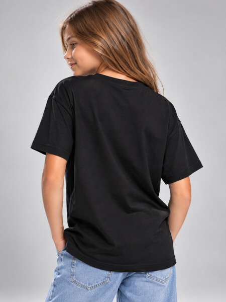 T-SHIRT N.SAILS 3447 M.C NIÑA NEGRO