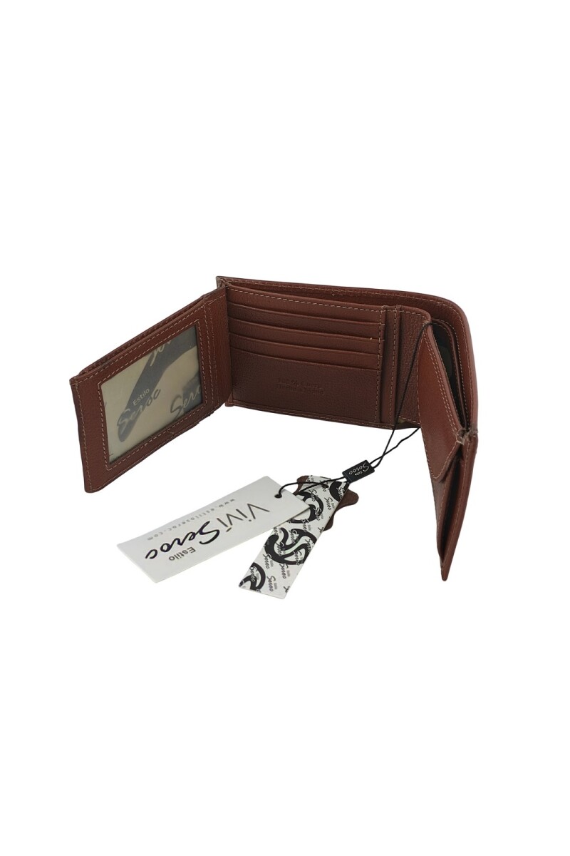 Billetera grande Marron