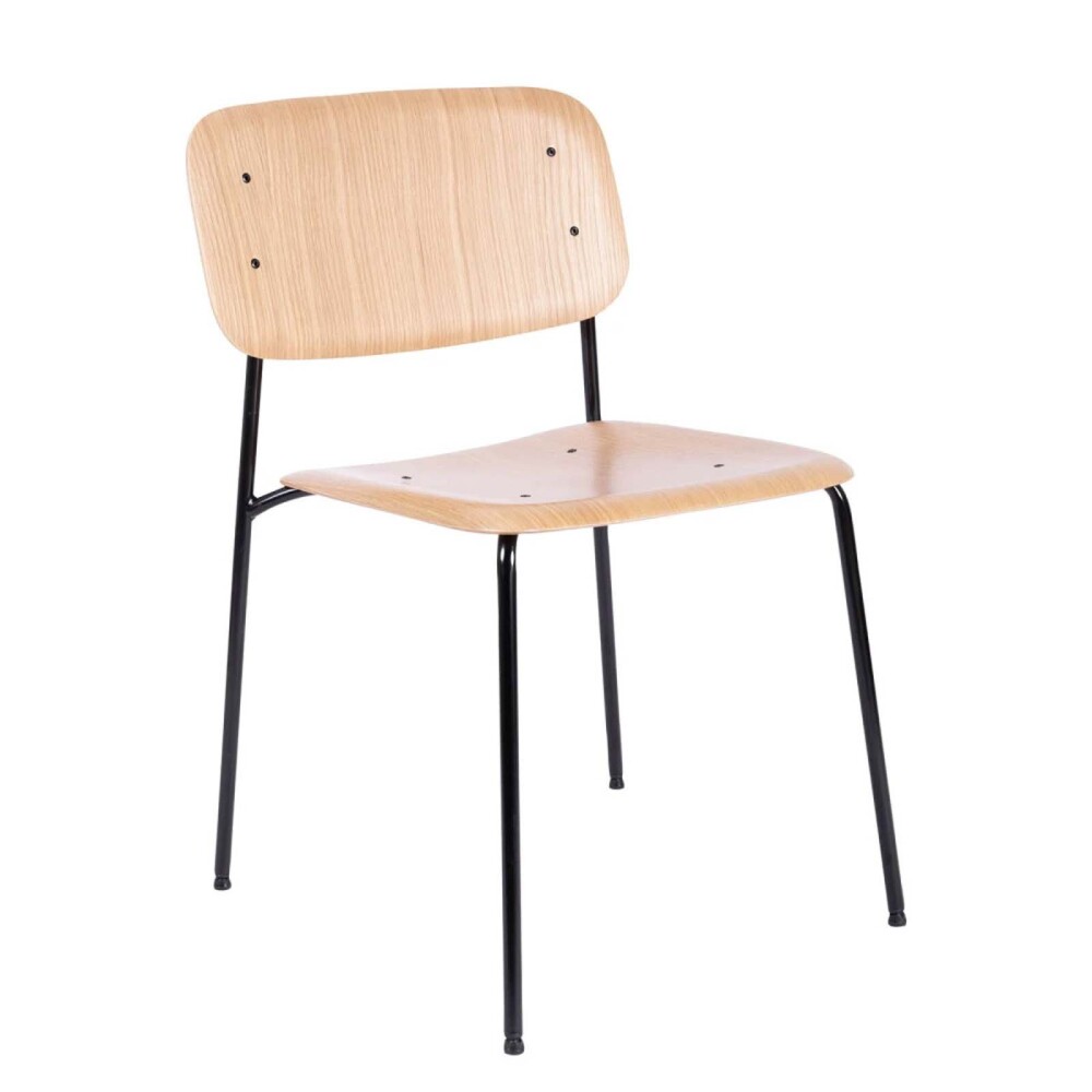 SILLA DE COMEDOR MADERA-Y-METAL NATURAL-BEIGE O´CONOR II