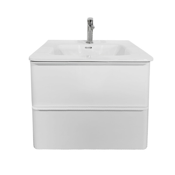 MUEBLE DE BAÑO MODELO DAI 60 CM BLANCO CON MESADA Mueble De Baño Modelo Dai 60 Cm Blanco Con Mesada