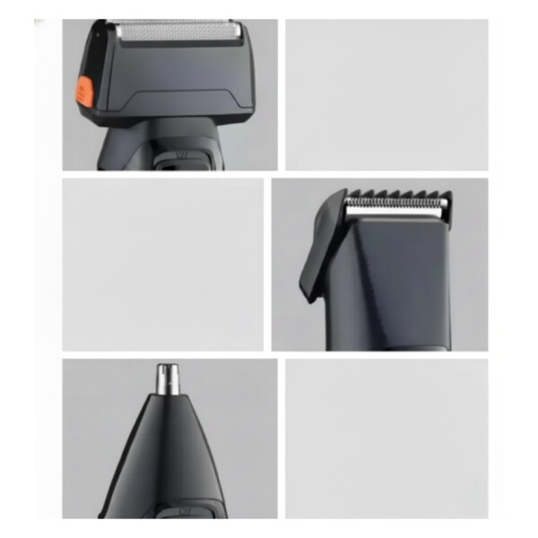Afeitadora Cortadora De Pelo Barba inalámbrica HTC 3 En 1 Color Negro