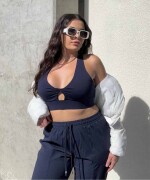 Bra Deportivo Oasis Twist Medium Impact Mujer Deep Navy