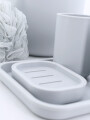 SET DE BAÑO X 7 UNIDADES GRIS (V)