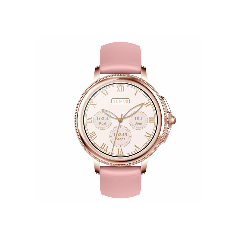Smartwatch CF96 para mujer color rosa Smartwatch Cf96 Para Mujer Color Rosa