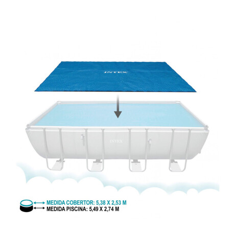 Cobertor Solar Intex Piscina Estructural 549x274 Cm Inx028016