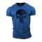 Remera de algodón Punisher USA Azul