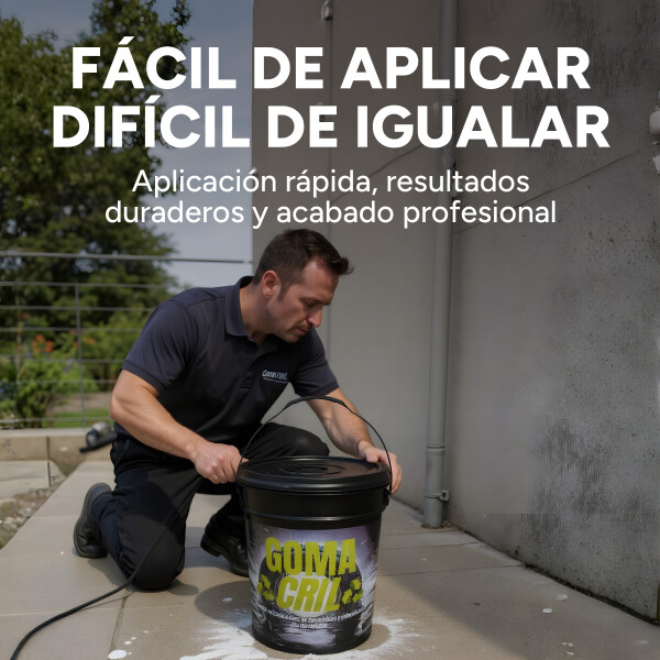 Pintura Membrana Liquida 18KG Impermeabilizante Goma De Caucho Variante Color Blanco