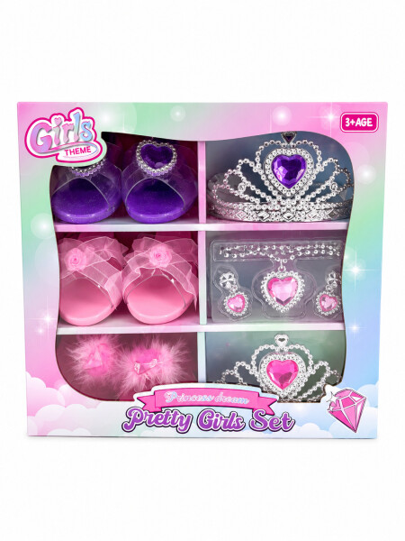 CONJUNTO DE PRINCESA ROSADO