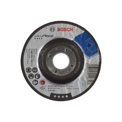 Disco para desbastar metal Ø115x6mm Pro Bosch BS3304