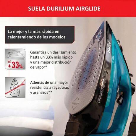 Plancha a vapor Arno Ultraglis | Antiadherente | Color azul y negro Plancha a vapor Arno Ultraglis | Antiadherente | Color azul y negro