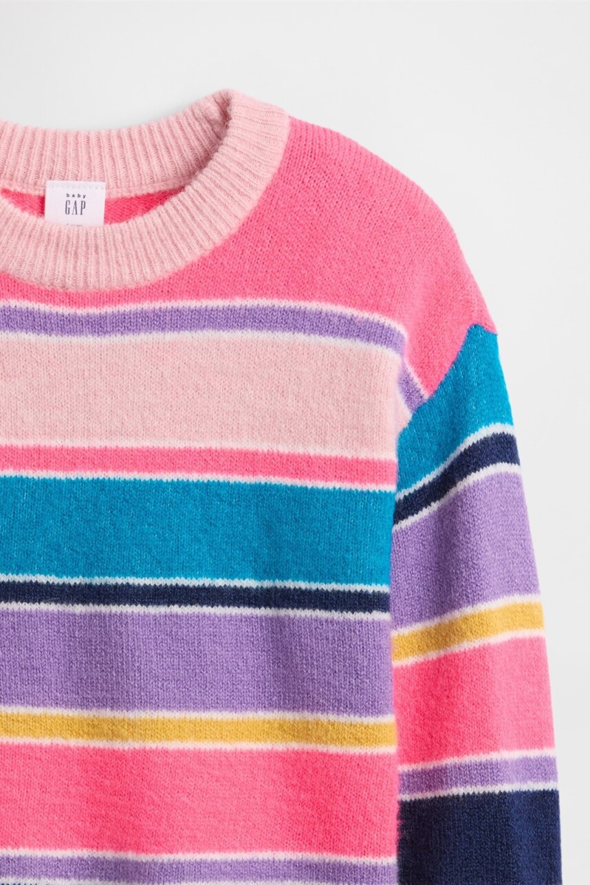 Buzo Algodón Toddler Niña Happy Stripe