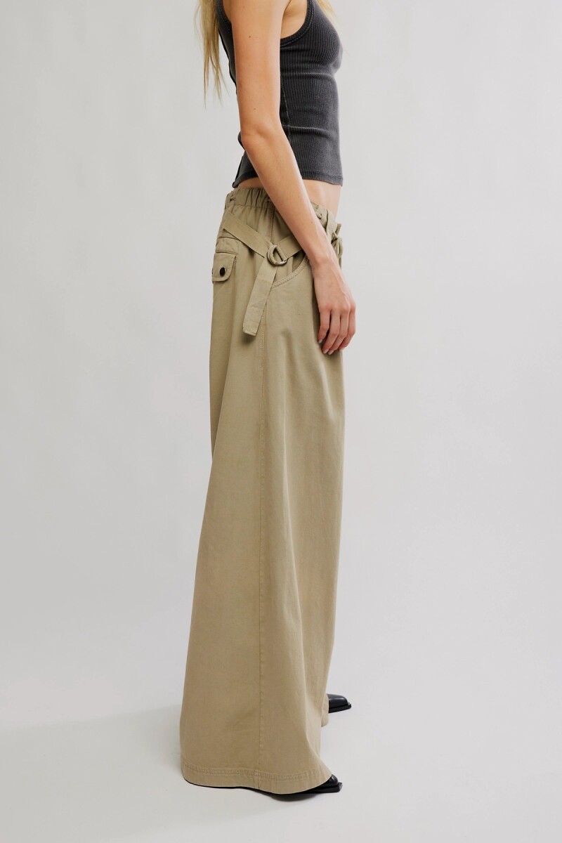PANTALON WIDE JULIEN CHINO Natural