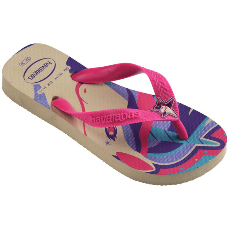 Sandalias Infantiles Havaianas Kids Fantasy Beige - Magenta