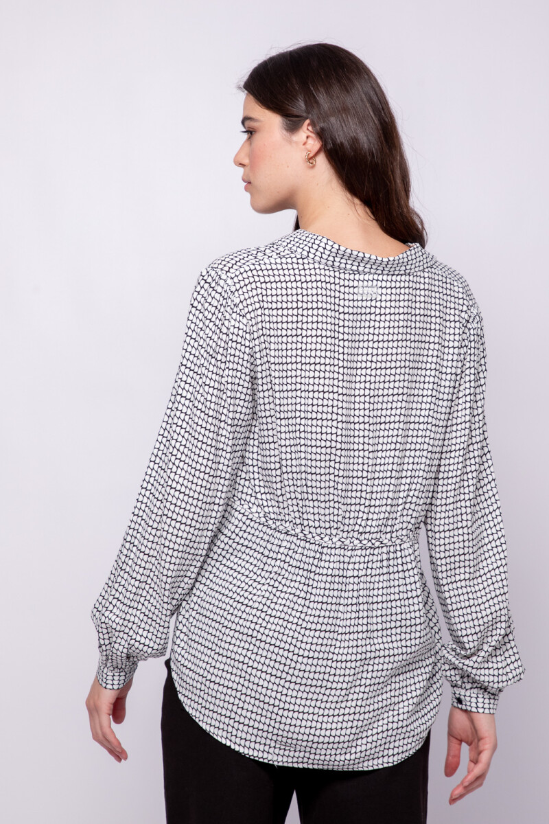 CAMISA LUGO Negro/Crudo