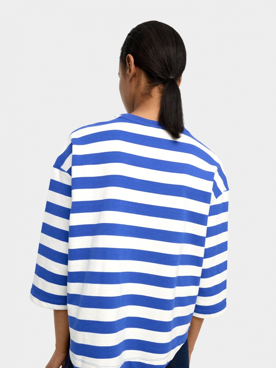 Sudadera A Rayas azul