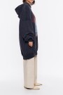 SUDADERA OVERSIZE LOGO Negro