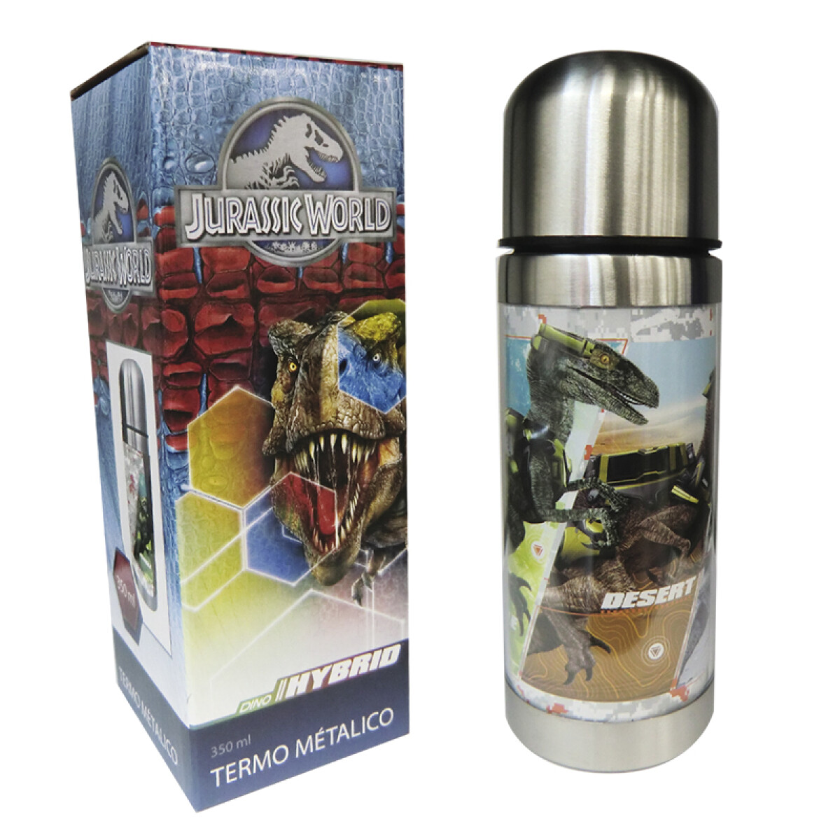 Termo de Metal Térmico Jurassic World 350 ml 