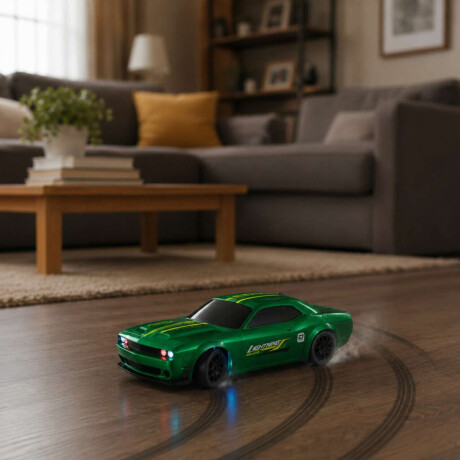 Auto drift a control remoto recargable Verde