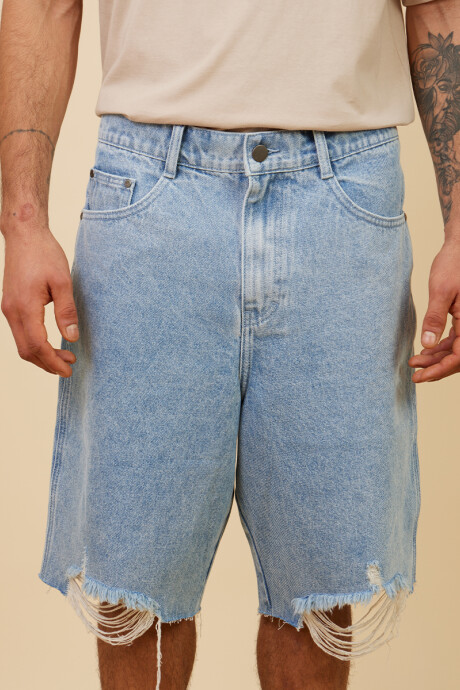 BERMUDA RAGMA RUSTY Azul Claro