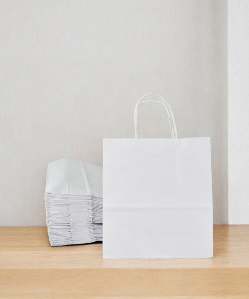Pack x 50 - bolsa lisa 22x10x24 cm. BLANCO
