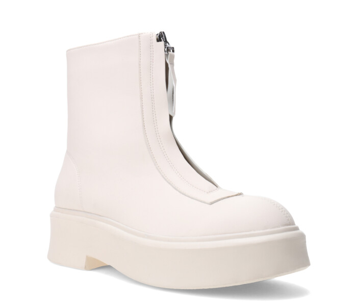 Botas de Mujer Miss Carol KIMAKA chelsea con cierre Blanco Hueso