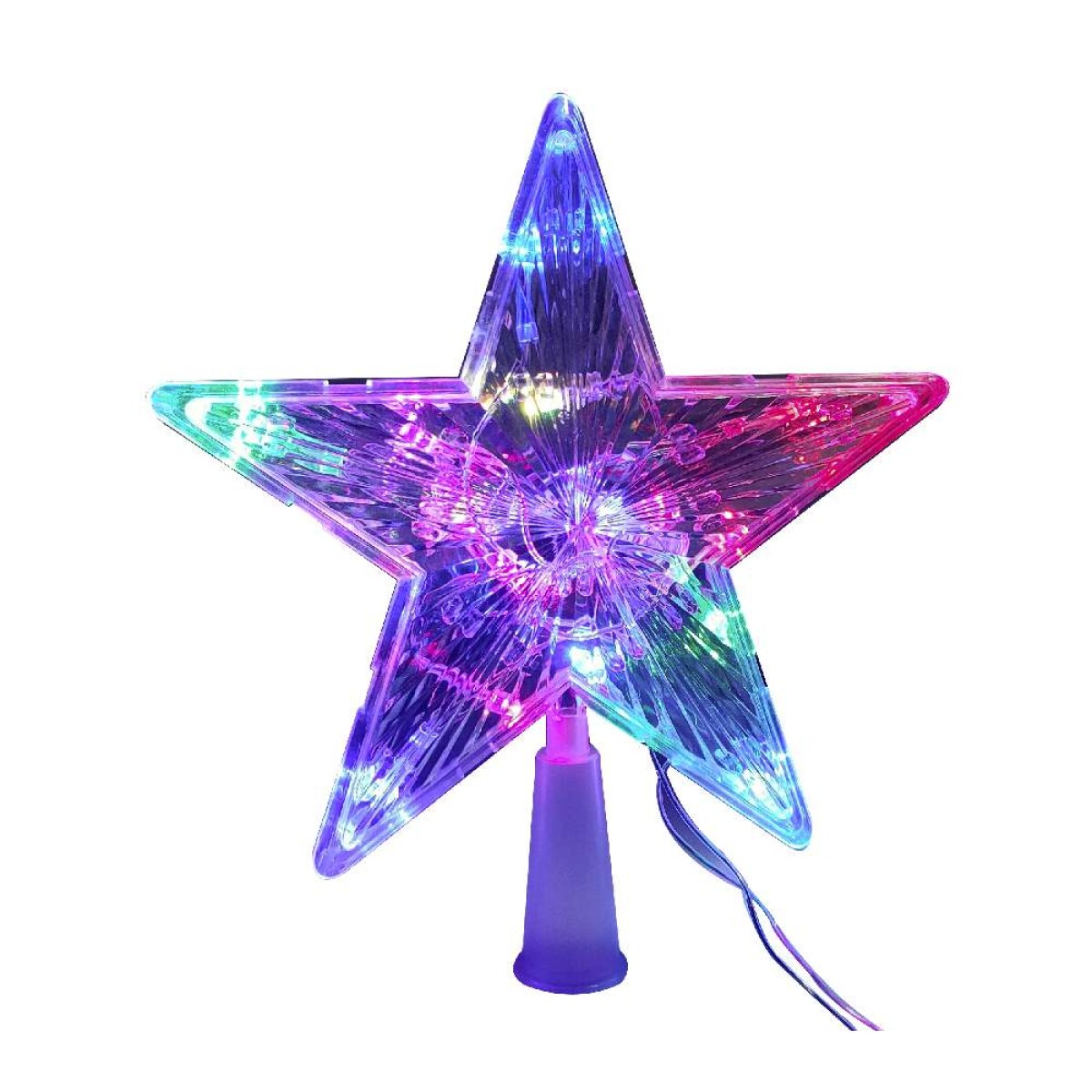 Estrella Con Luces Led Multicolor 19 Cm 