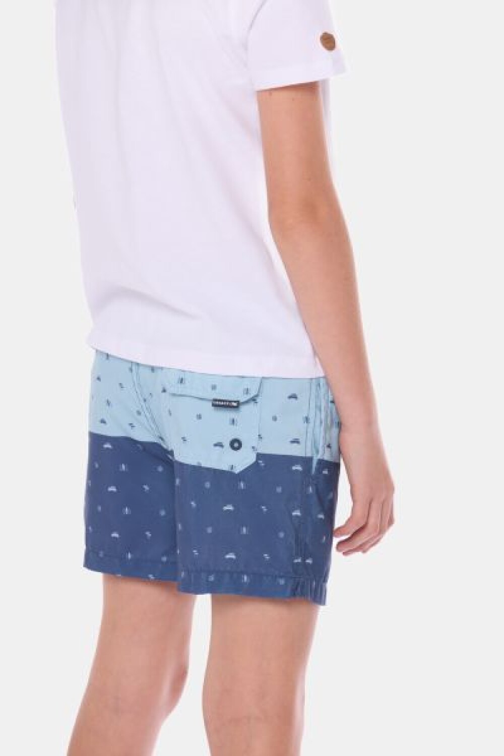 SHORT DE BAÑO ESTAMPADO Verde