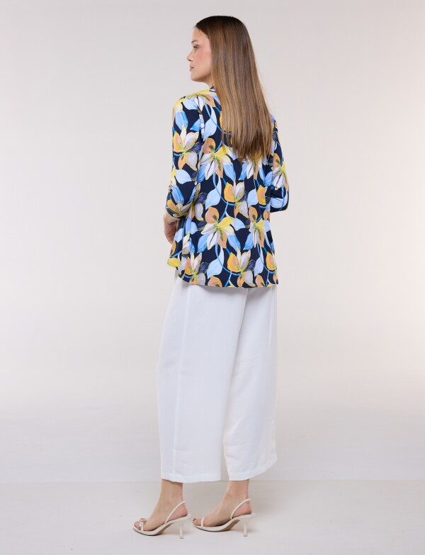 Cardigan Print AZUL/MULTI