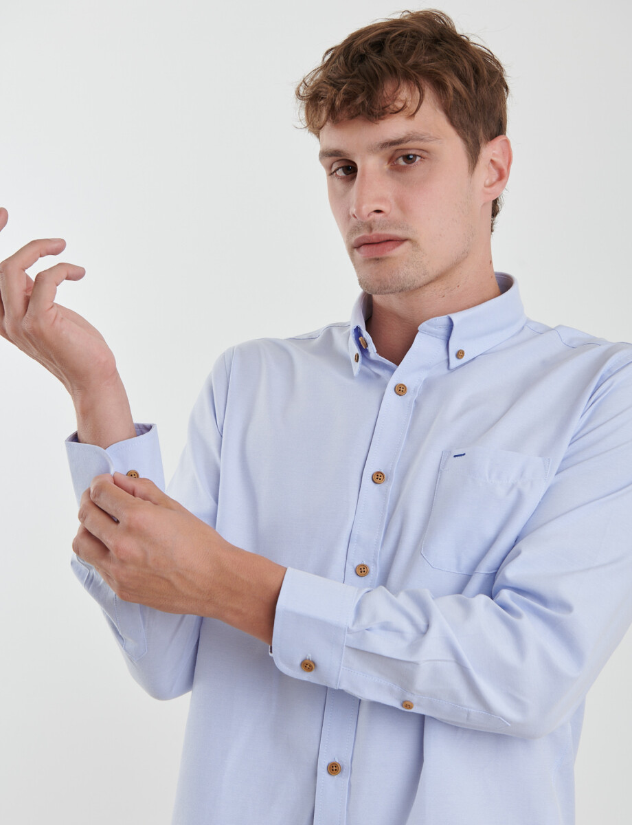 012587 CAMISA HARRINGTON LABEL Celeste