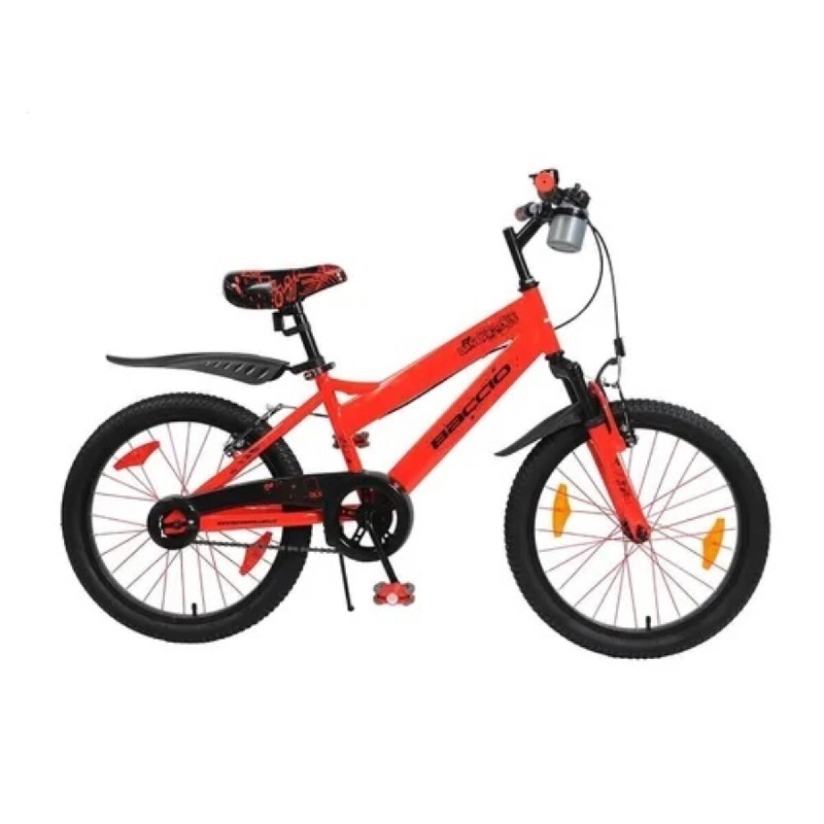 Bicicleta Baccio R.20 Niño Mtb Dlx Bambino - Rojo/amarillo 