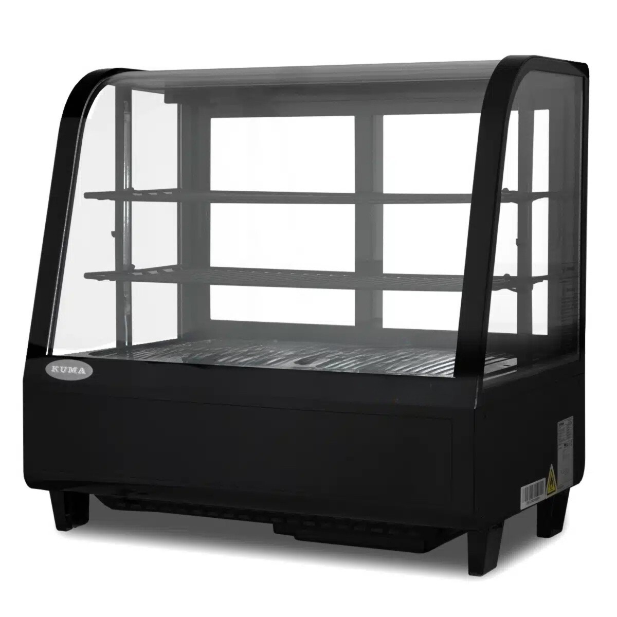 Vitrina Refrigerada Vidrio Curvo 100 lts Kuma 