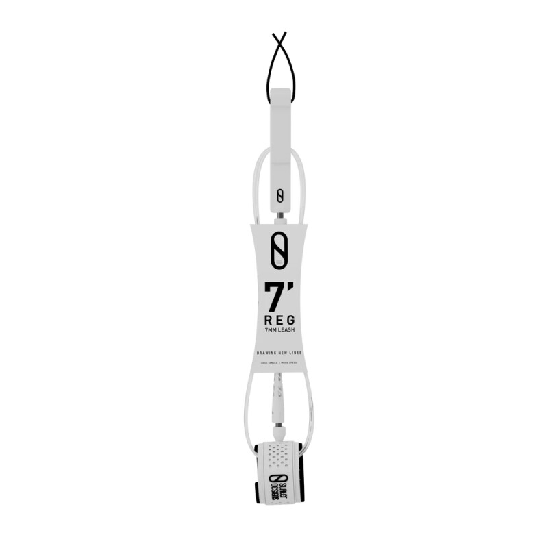 Leash - Slater Designs - 7ft 7mm - Clear Leash - Slater Designs - 7ft 7mm - Clear