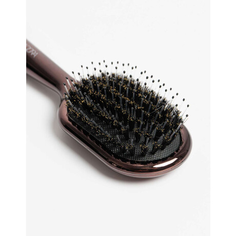 Cepillo Anti Frizz Marron Metalizado