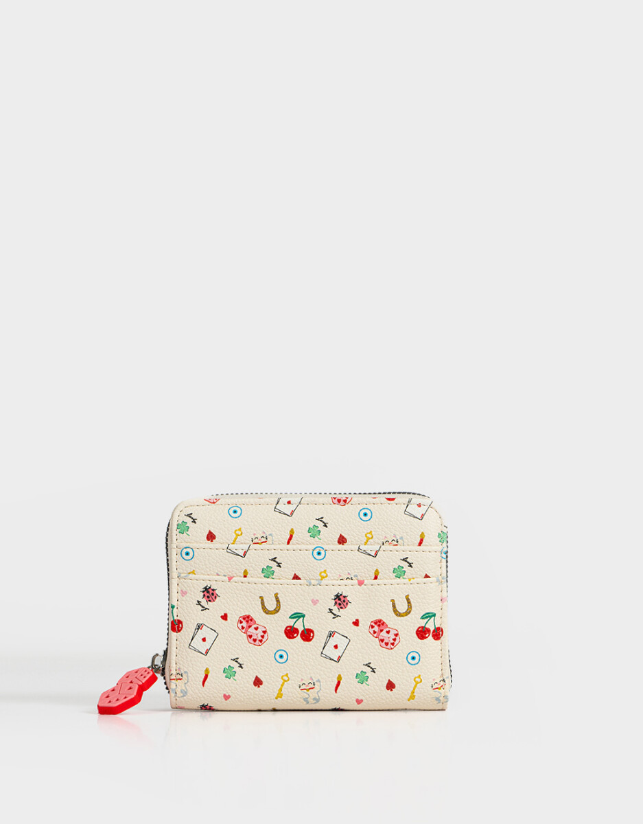 Billetera Cuerina Estampada 