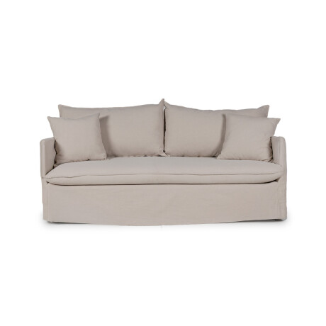 Sofá Snow con Funda - Tela Rústica - 2,5 cuerpos TD5263-1636 (Capuccino)