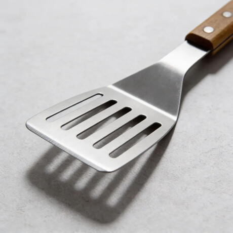 Espátula Perforada Para Parrilla Parrillero 45cm Acero Inox Natural