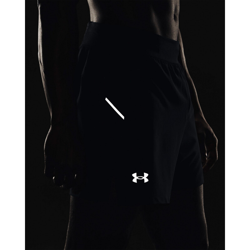 UA LAUNCH PRO 5'' SHORTS-GRY BLK-001
