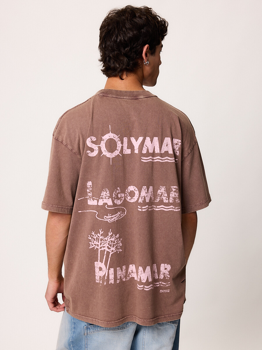 T-SHIRT M/C COSTA DULCE DIXIE Marrón